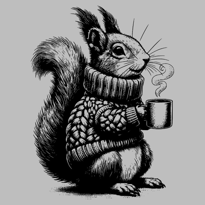 Eichhörnchen mit Tee