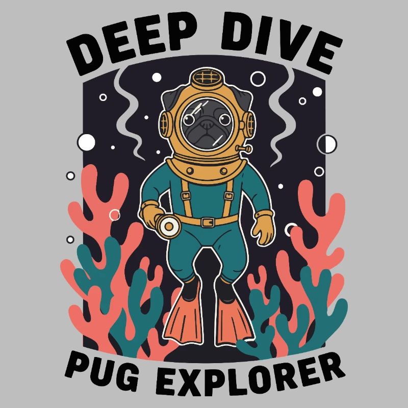 Deep Dive Pug Explorer Pug Diver