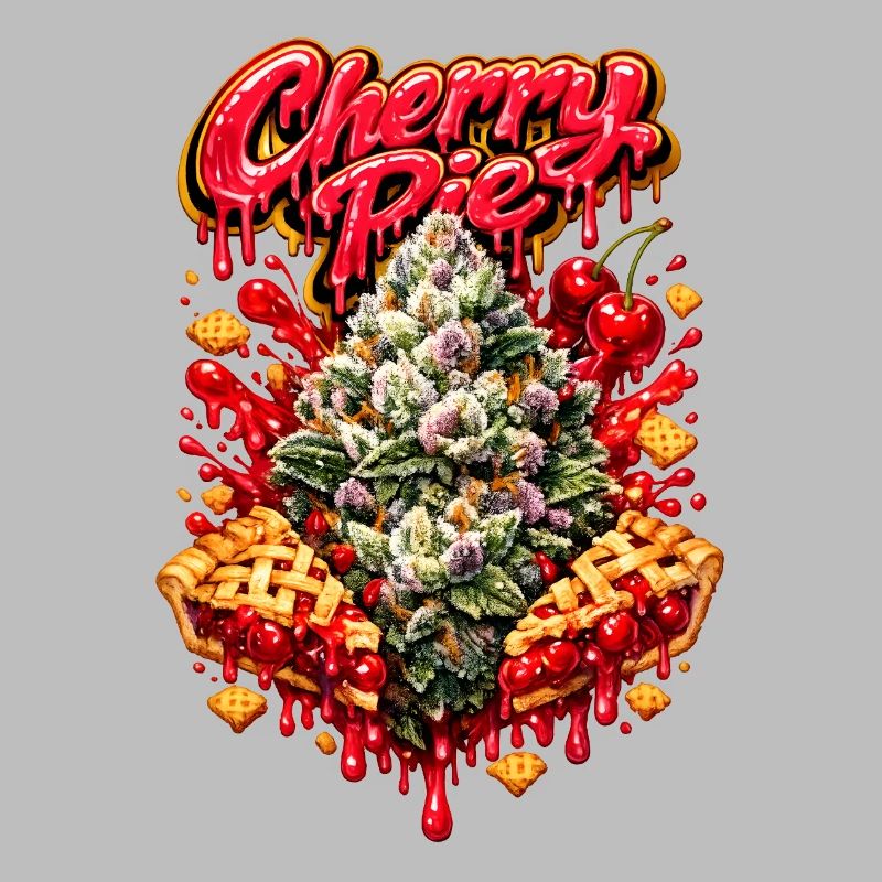 Cherry Pie Graffiti Print