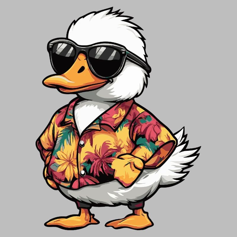 Gans Comic Urlaub