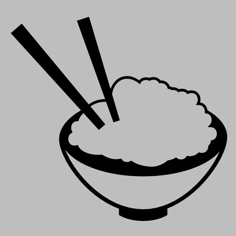 China Reisgericht mit Stäbchen