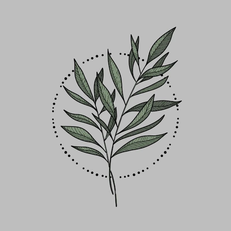 Feuilles Conception mandala