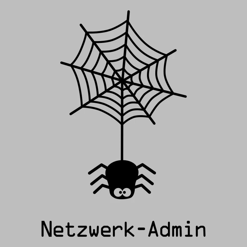Spinne Netz Netzwerk Nerd Admin Administrator