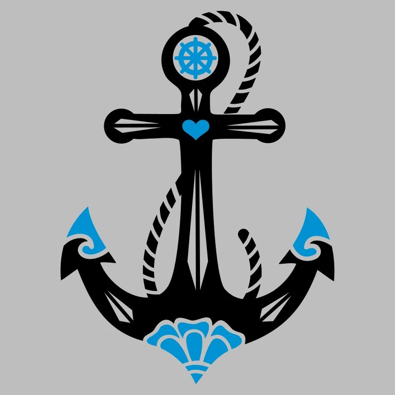 Anker, 23 Farben möglich, Tattoo Style, Maritim