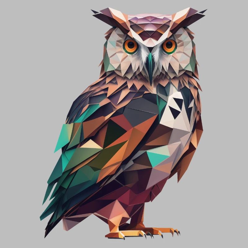 Prächtige Polygon-Eule – Vogelkunst