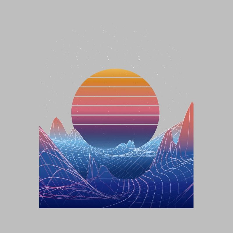 Synthwave Sunset Design