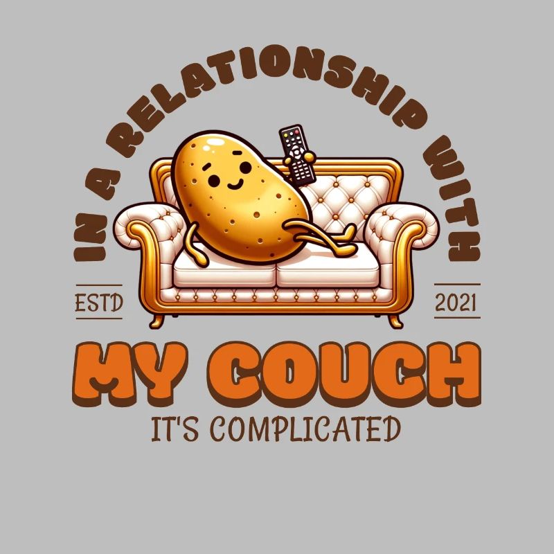 Dans une relation avec mon canapé -