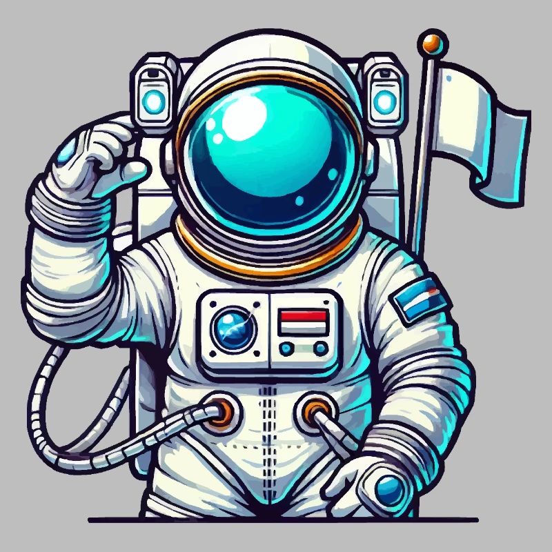 Astronaute de bande dessinée de l’espace