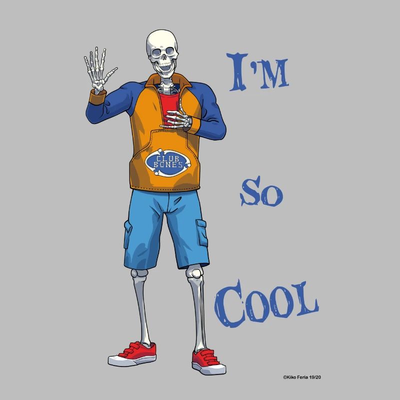 Cooler Knochenjunge