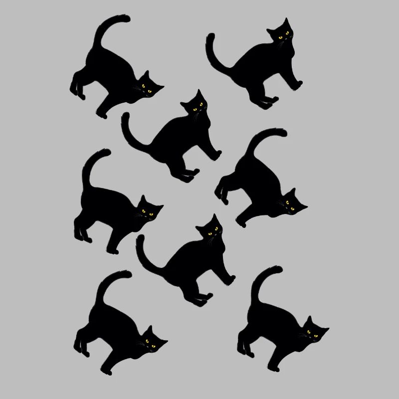 Black Pattern Cat