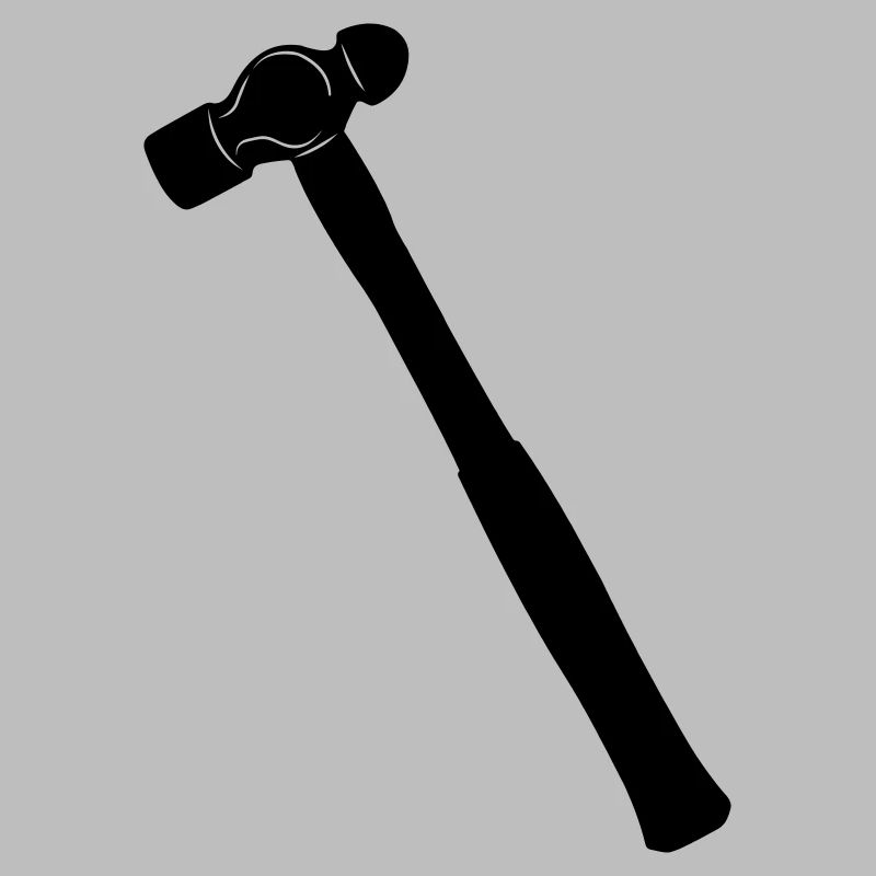 Kugelhammer oder Dellhammer Schattenbild