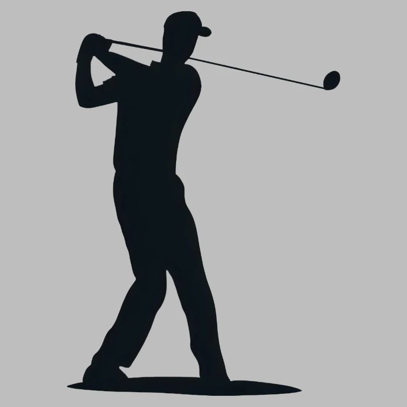 Golfer Silhouette - Tee Golf
