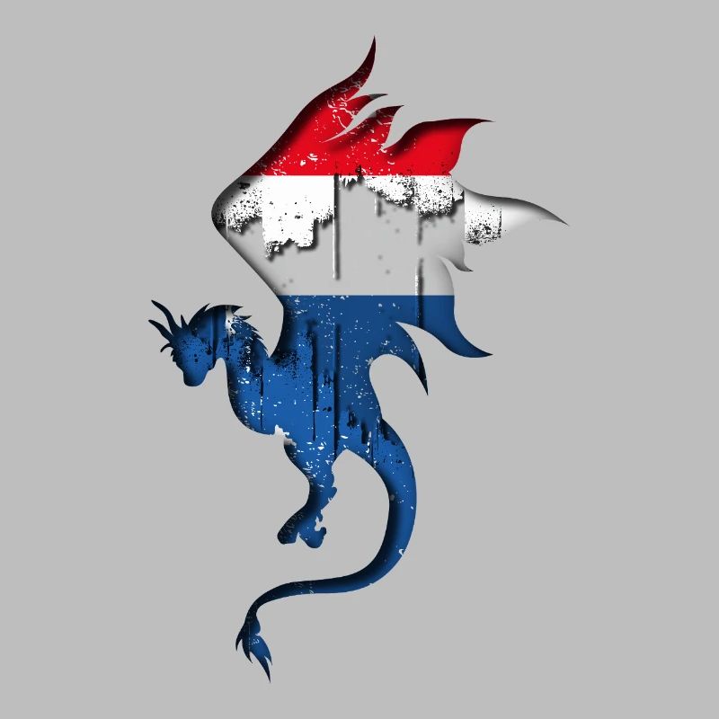 Drapeau des Pays-Bas - Pays-Bas - Silhouette de