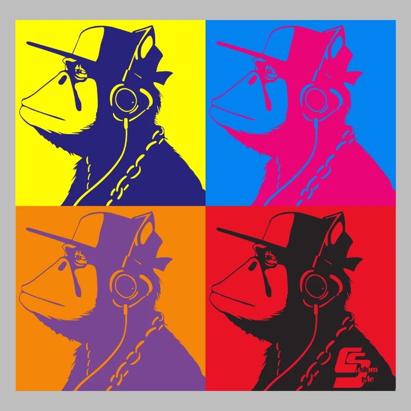 Monkey Warhol by CustomStyle