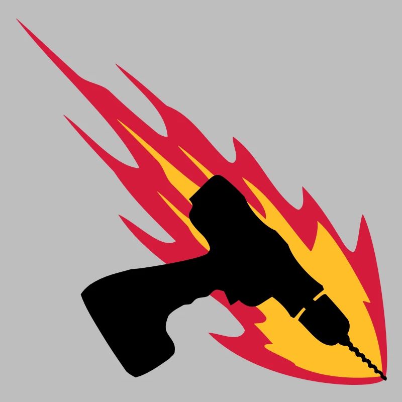 Cordless Drill On Fire