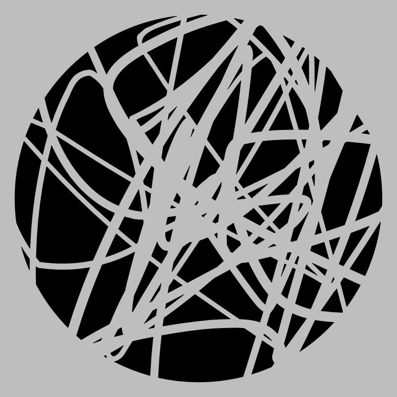 Scribbled chaotic strokes pattern