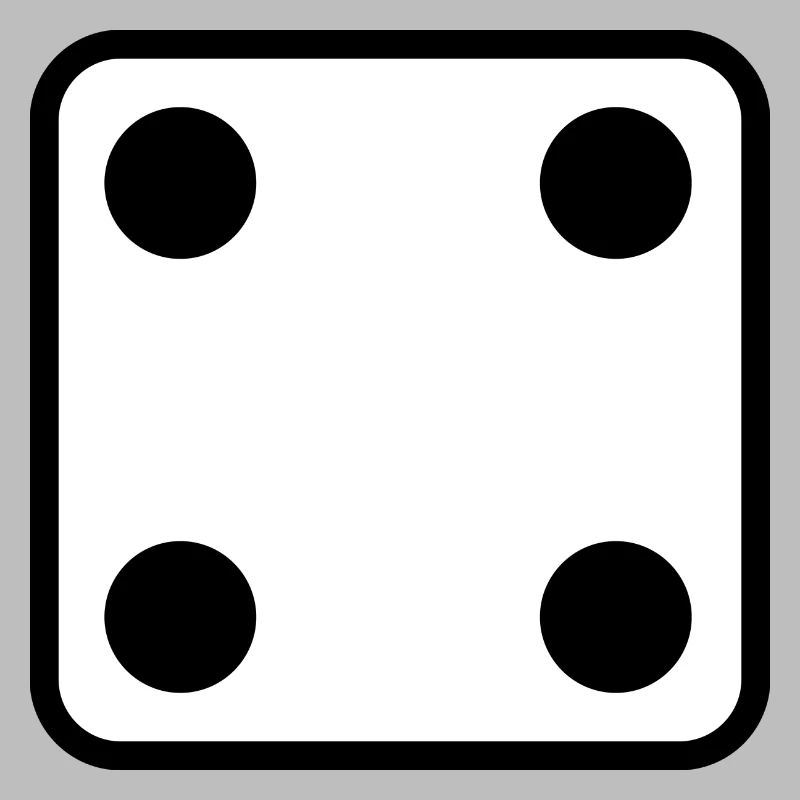 Dice number 4 dice game gift idea