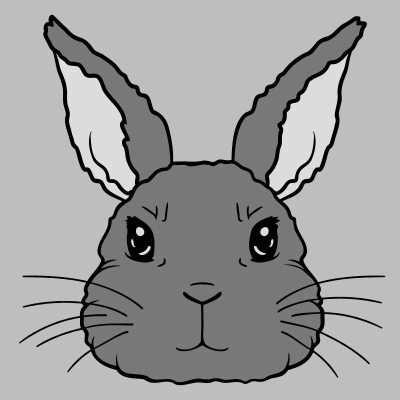 Cute little rabbit face