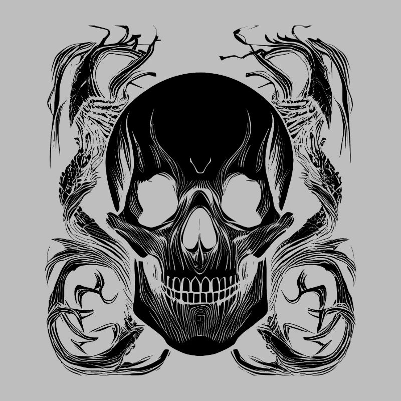 Halloween- oder Horror- Totenschädel