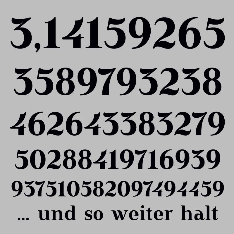 Pi Number Circle Number Math Gift Idea Funny Funny