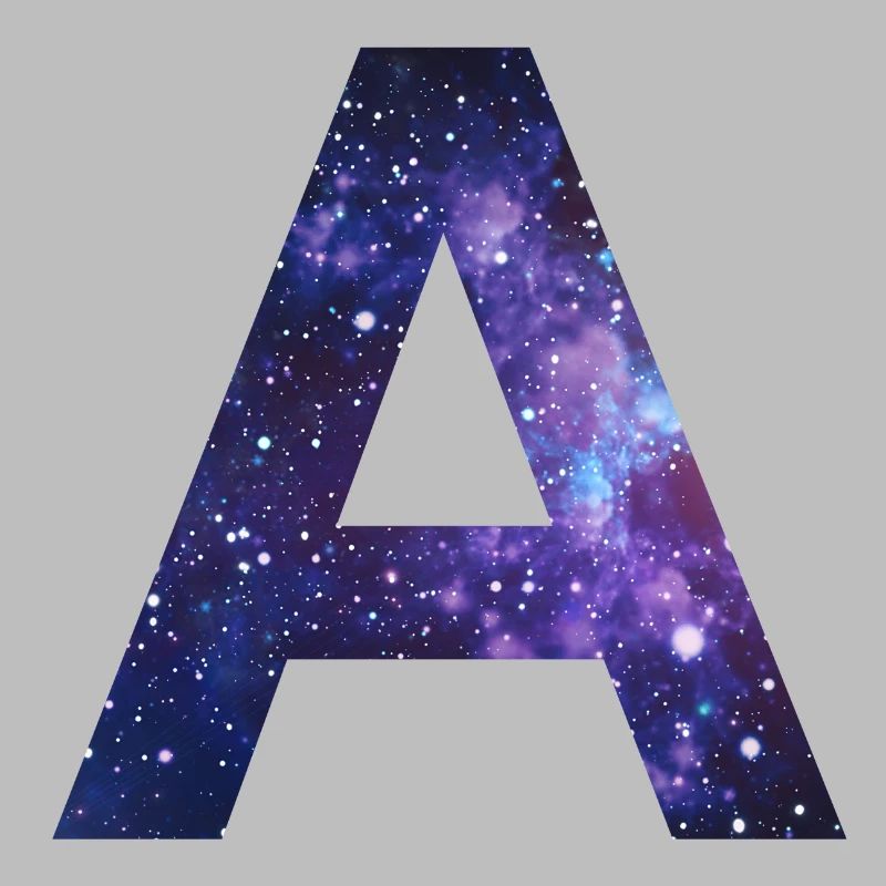 Galaxy A Letter Space Milky Way Gift