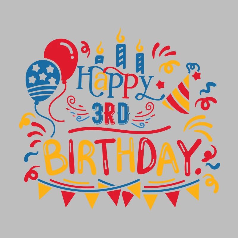 Happy 3rd Birthday Third 3 Year Old Gift Ideas