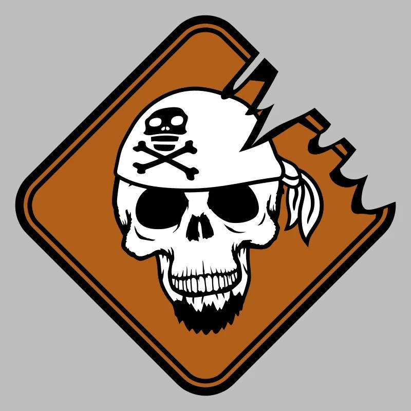 Pirate Shield Skull Skeleton Skull Warning