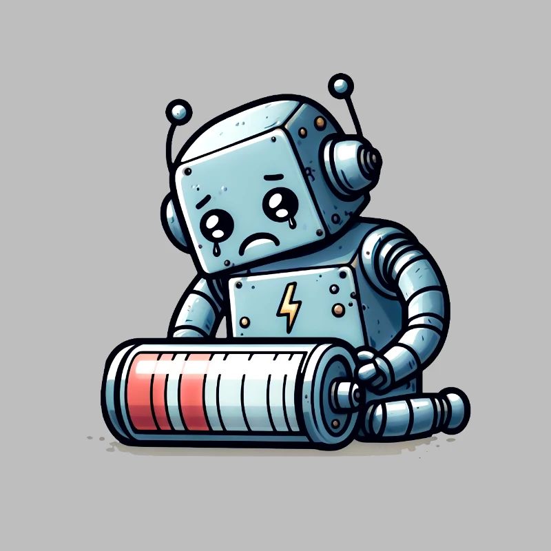 Robot Weak Battery Robo-Problems
