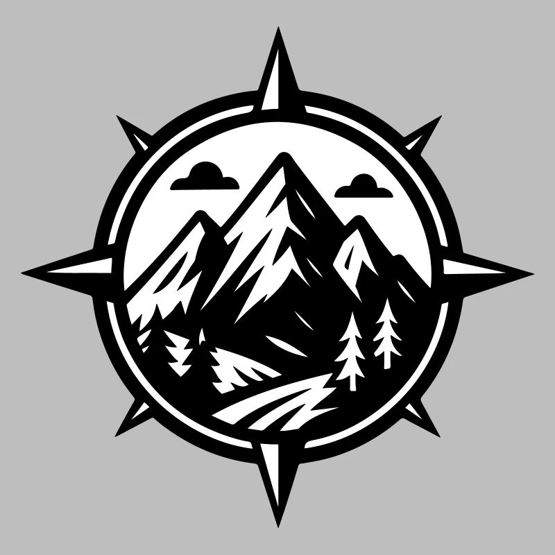 Berge Kompass