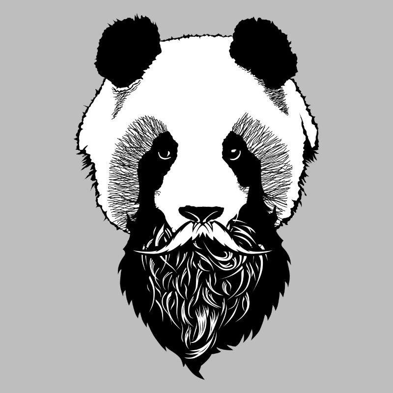 PandaKopf Schnurrbart Schnurrbart Schnurrbart Bart bartbart