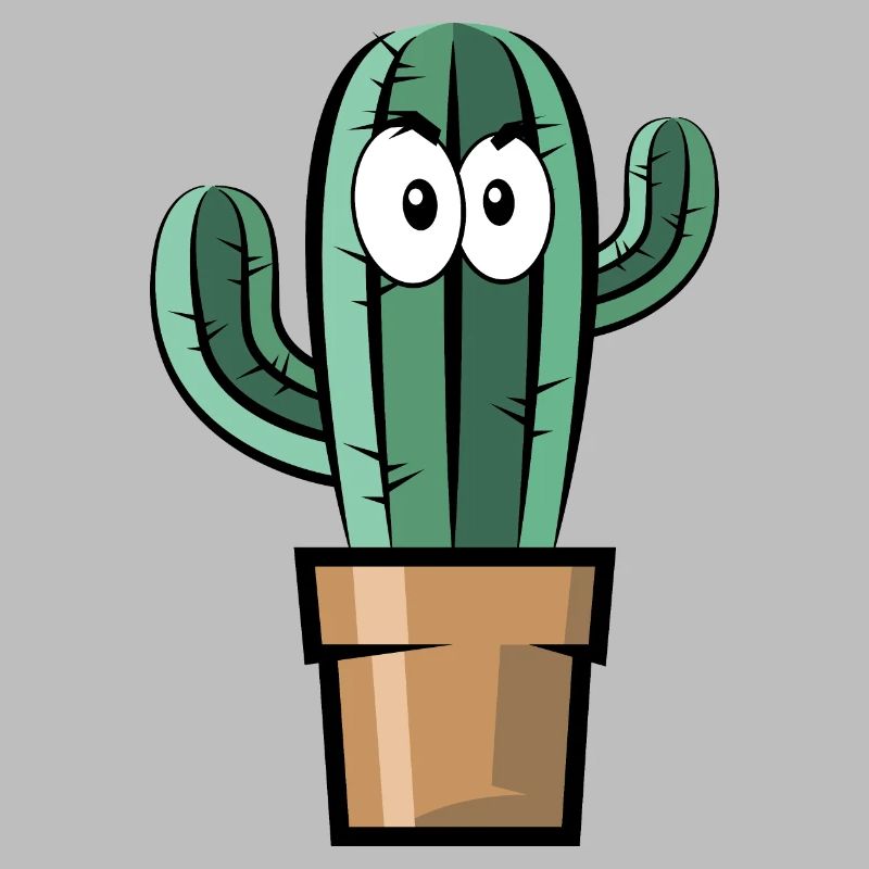 Comic Cactus Symbol Gift Idea Comic Fun Cactus