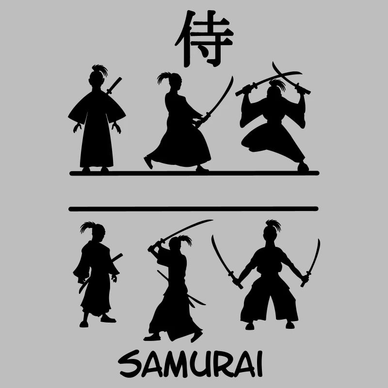 Samurai mit Schwertern