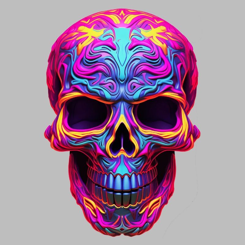 Neon Skull 2