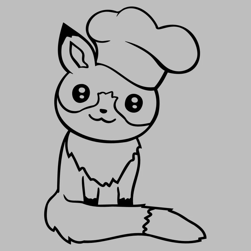 Fox Chef's Hat Chef Cooking Restaurant Kitchen