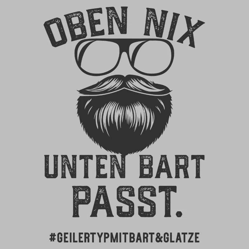 Geiler Typ Mit Bart Und Glatze Bartträger Vollbart