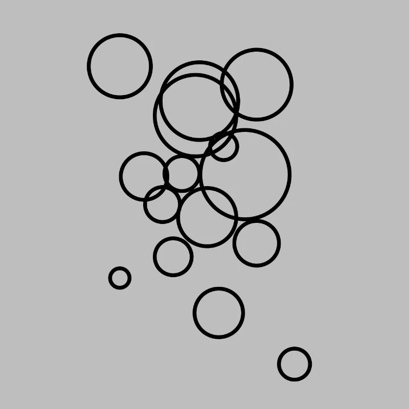 Abstract bubble pattern