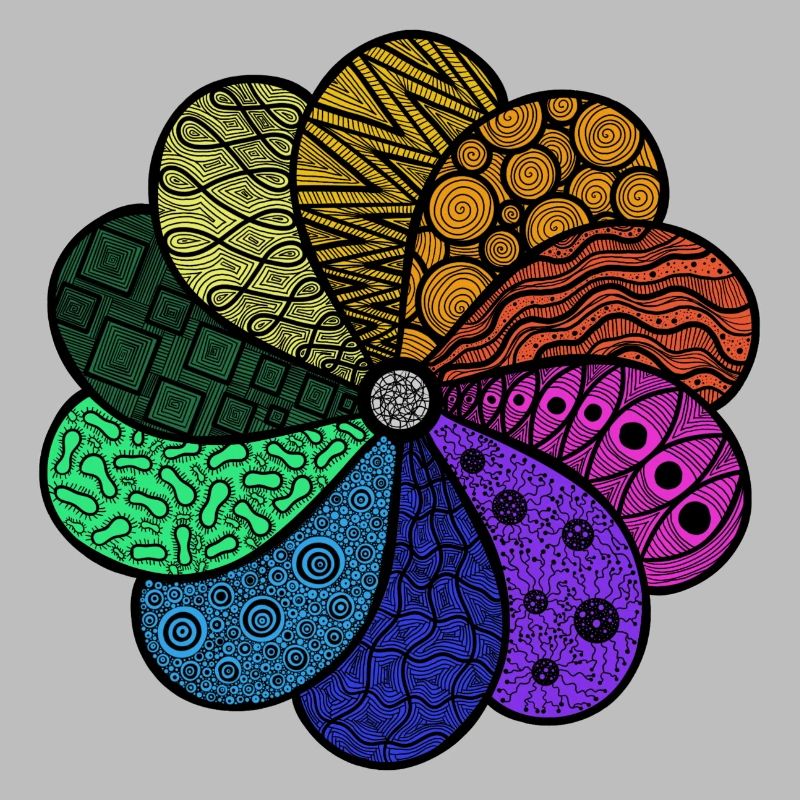 Zentangle Blume