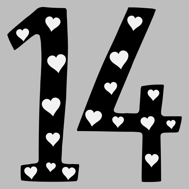 14 Geburtstag mit Herz