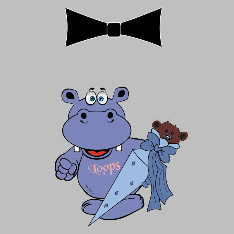 hippo nilpferd einschulung einschulungstüte schule
