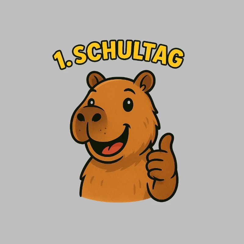 Capybara 1. Schultag | Einschulung Kinder Design