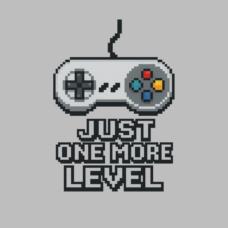 Pixel Neon Game Controller Design