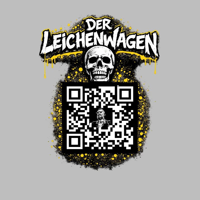 Der Leichenwagen mit QR Code