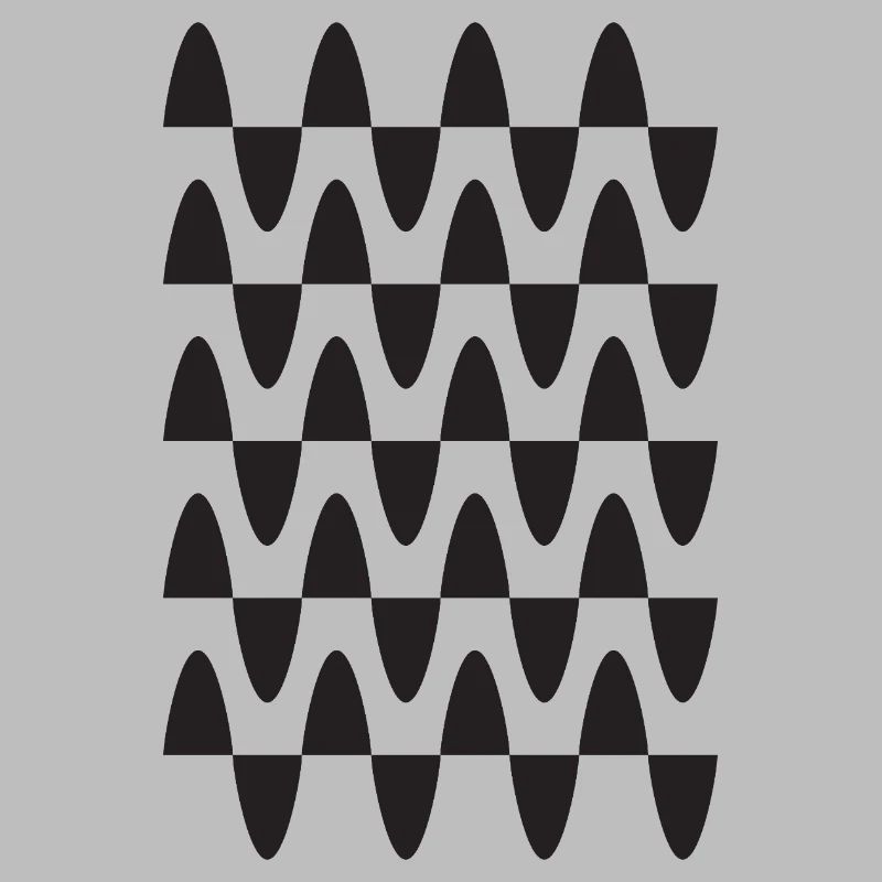 Midnight Wave Grid Pattern