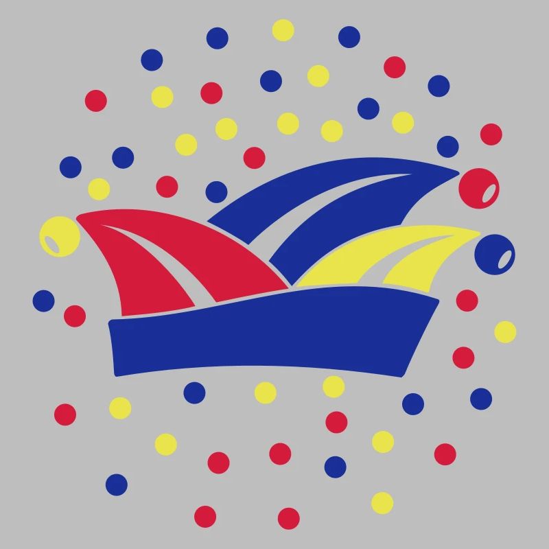 Fasching Karneval Narrenkappe 1, 2 oder 3 Farben