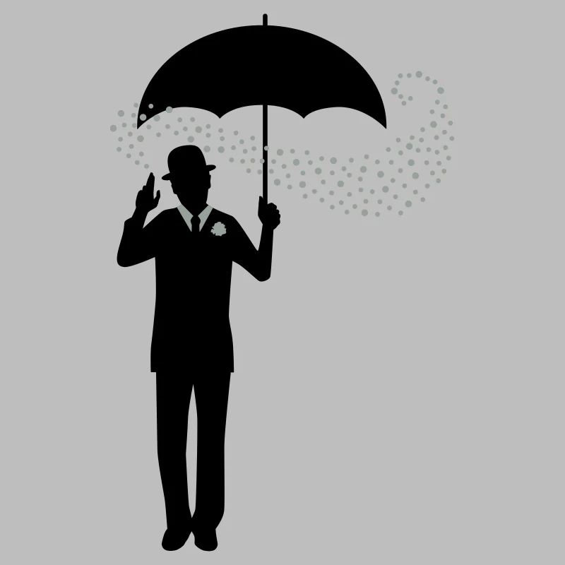 Zauberer - Regenschirm - Melone - Pantomime - 2C
