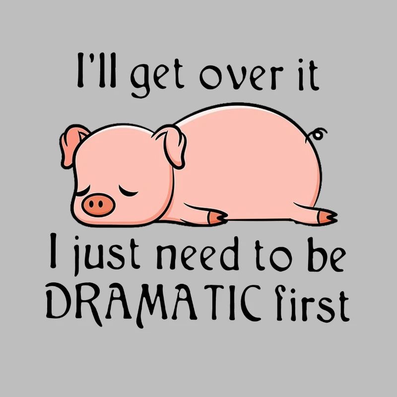 Dramatic pig - comic