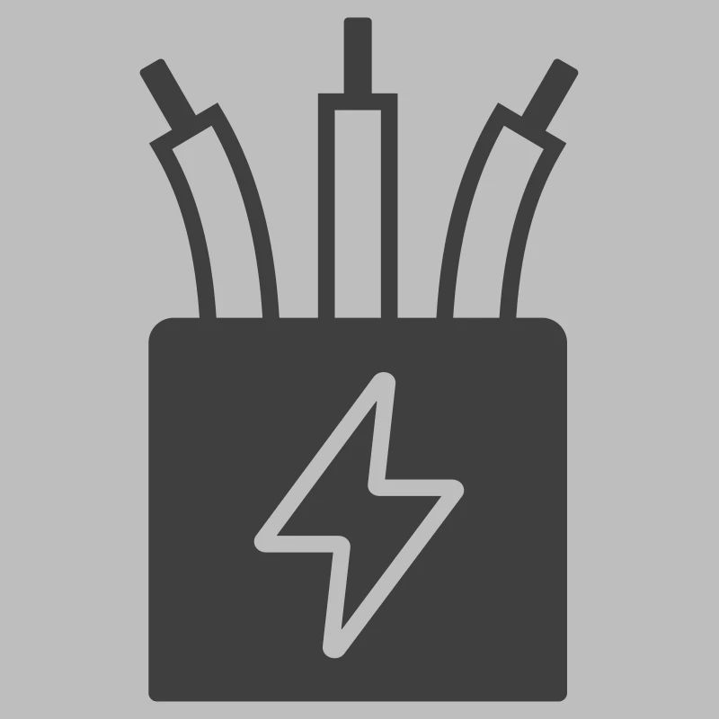 Câble électrique Alimentation Icône Logo
