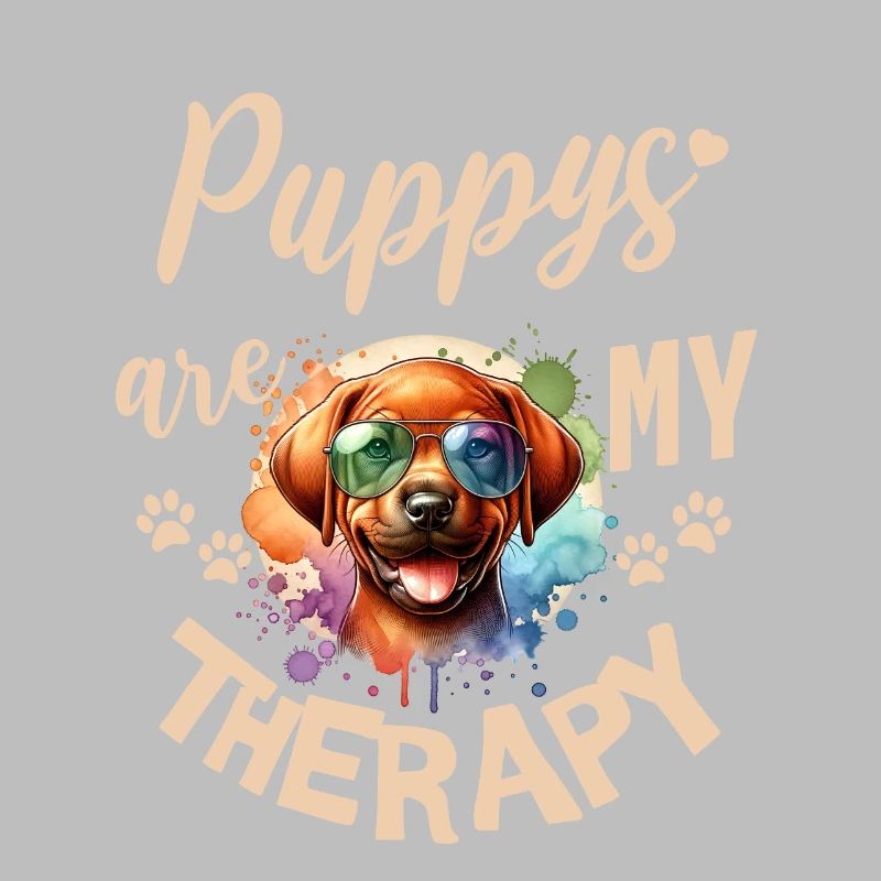 Conception à l’aquarelle de Rhodesian Ridgeback