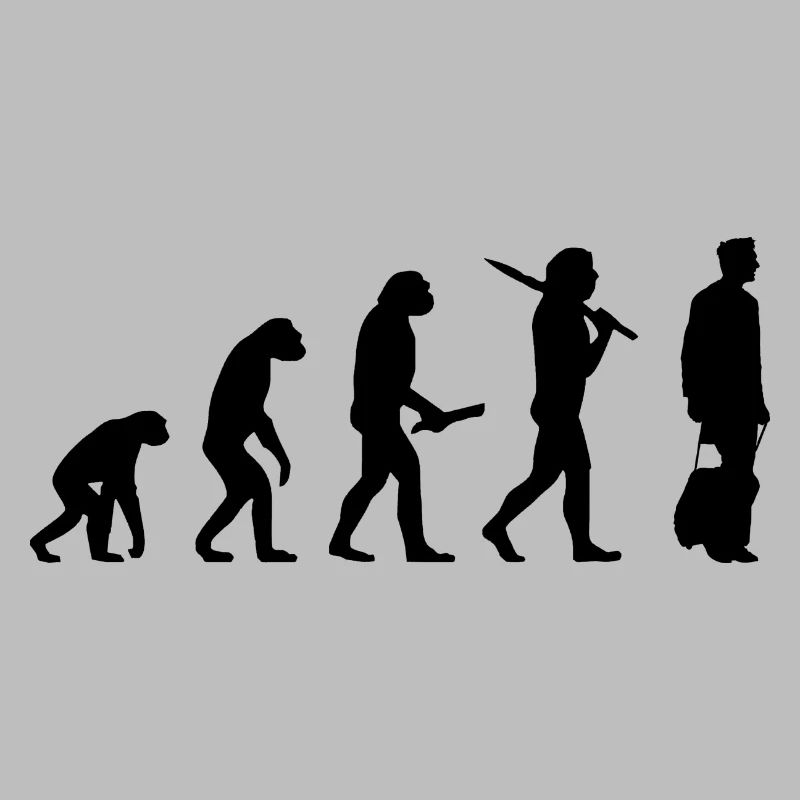 Evolution Businessman Chef Manager Geschenk Reise