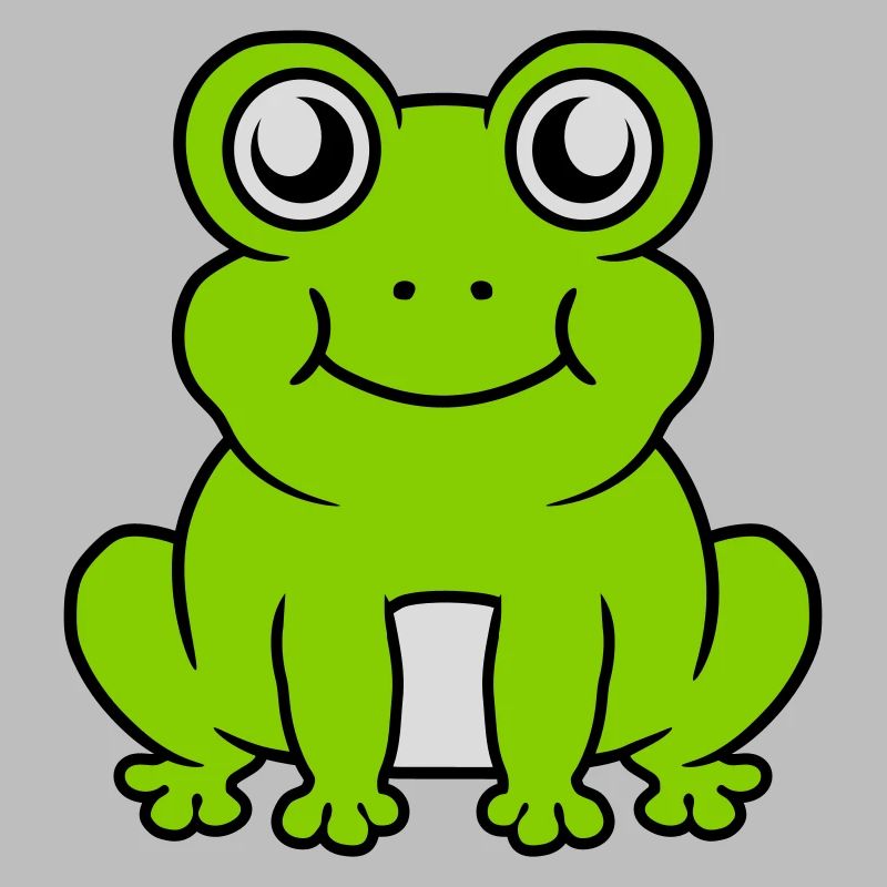 Petite grenouille douce assise